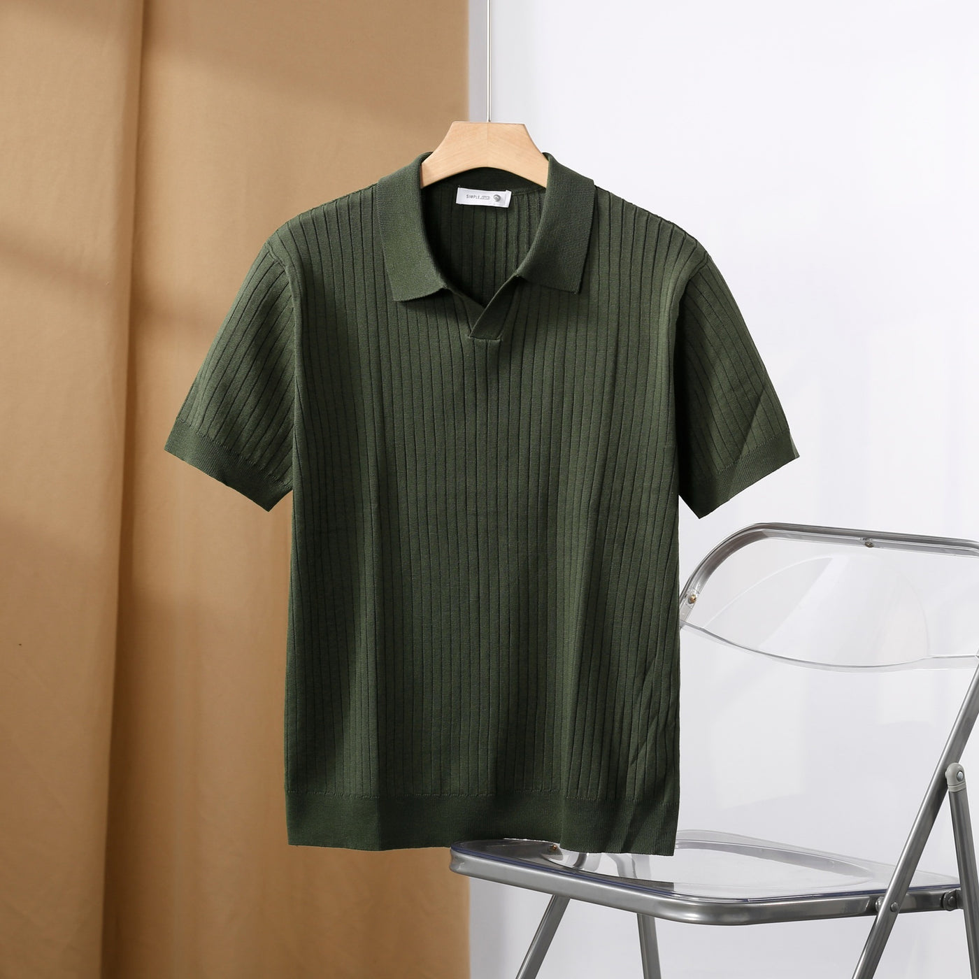 MEN'S PREMIUM RIBBED POLO