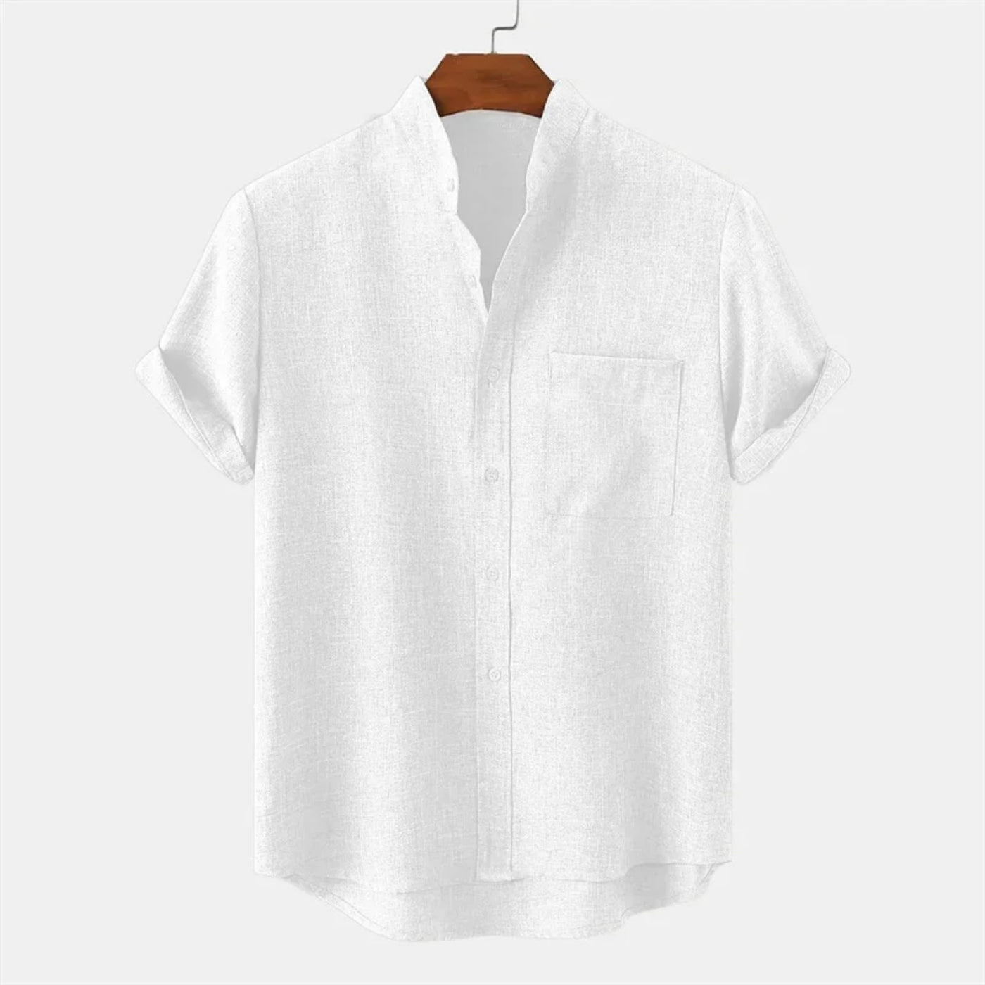 MANDARIAN MARK LINEN SHIRT