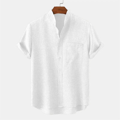 MANDARIAN MARK LINEN SHIRT