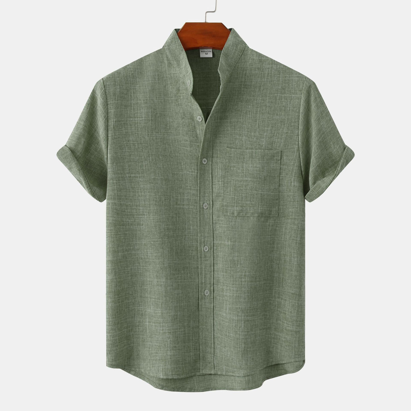 MANDARIAN MARK LINEN SHIRT