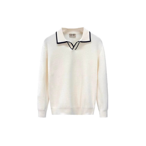Polo Collar Sweater Men