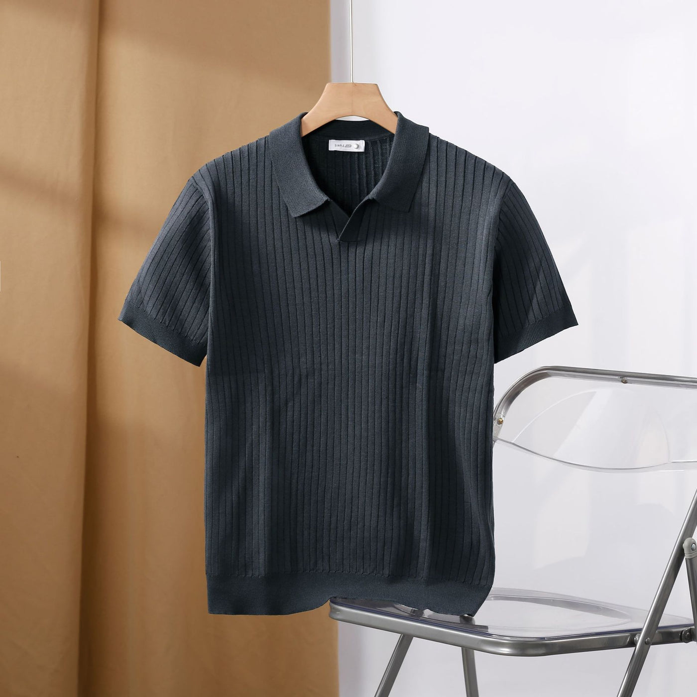 MEN'S PREMIUM RIBBED POLO