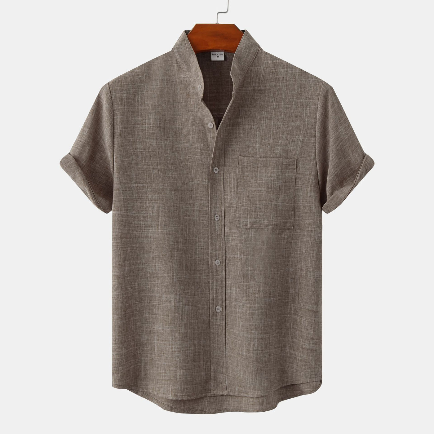 MANDARIAN MARK LINEN SHIRT