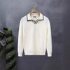 Polo Collar Sweater Men