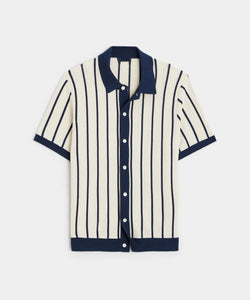 Short Sleeve Lapel Knitted