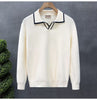 Polo Collar Sweater Men