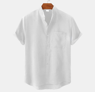 MANDARIAN MARK LINEN SHIRT