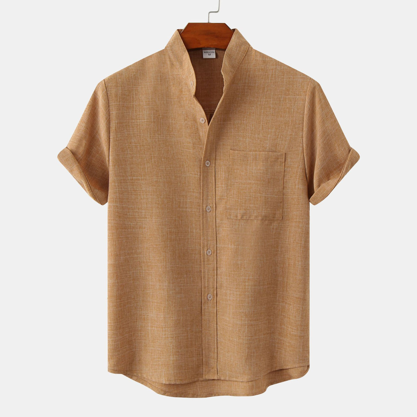 MANDARIAN MARK LINEN SHIRT