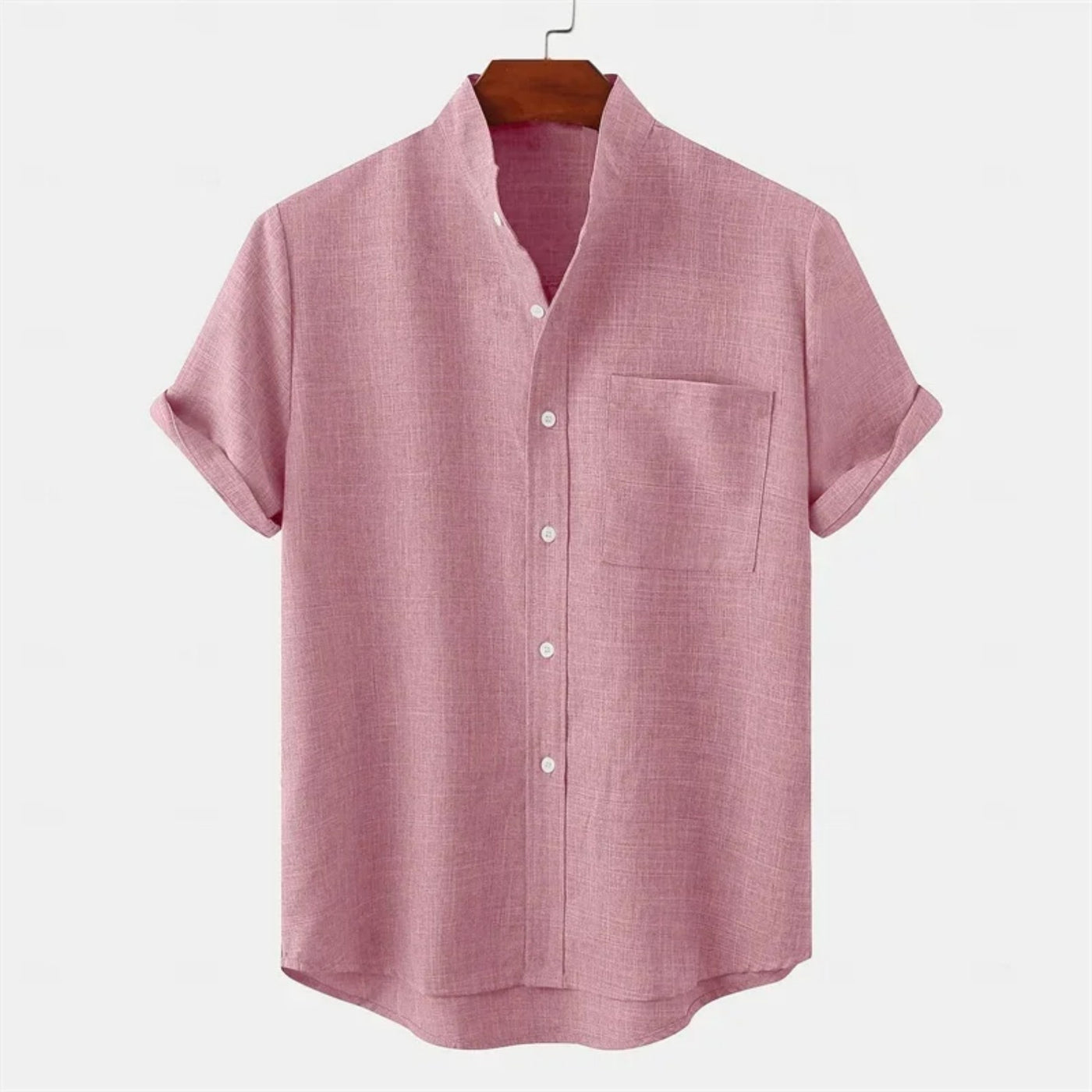 MANDARIAN MARK LINEN SHIRT