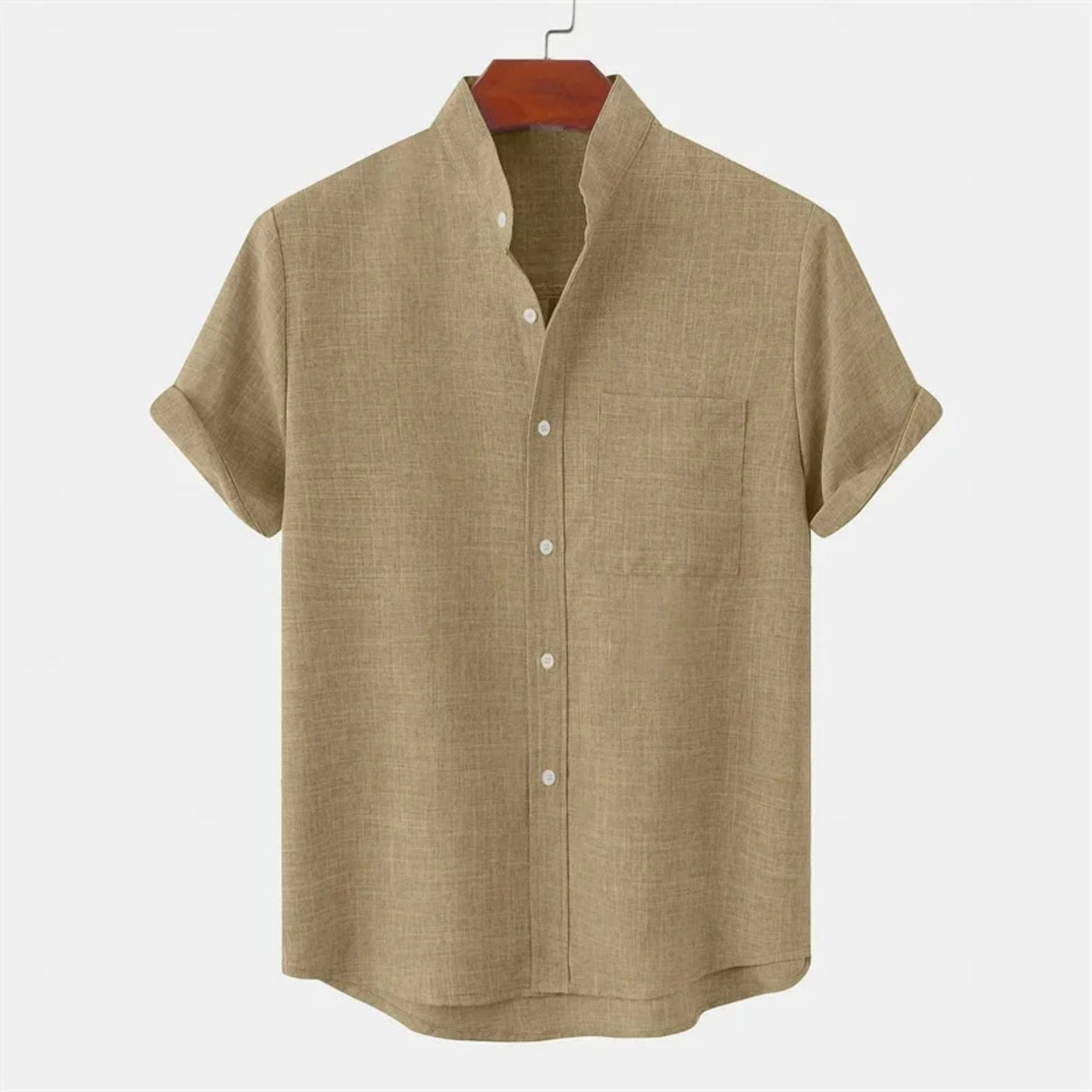 MANDARIAN MARK LINEN SHIRT