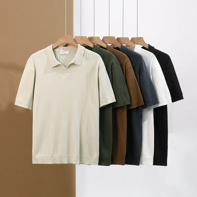MEN'S PREMIUM RIBBED POLO