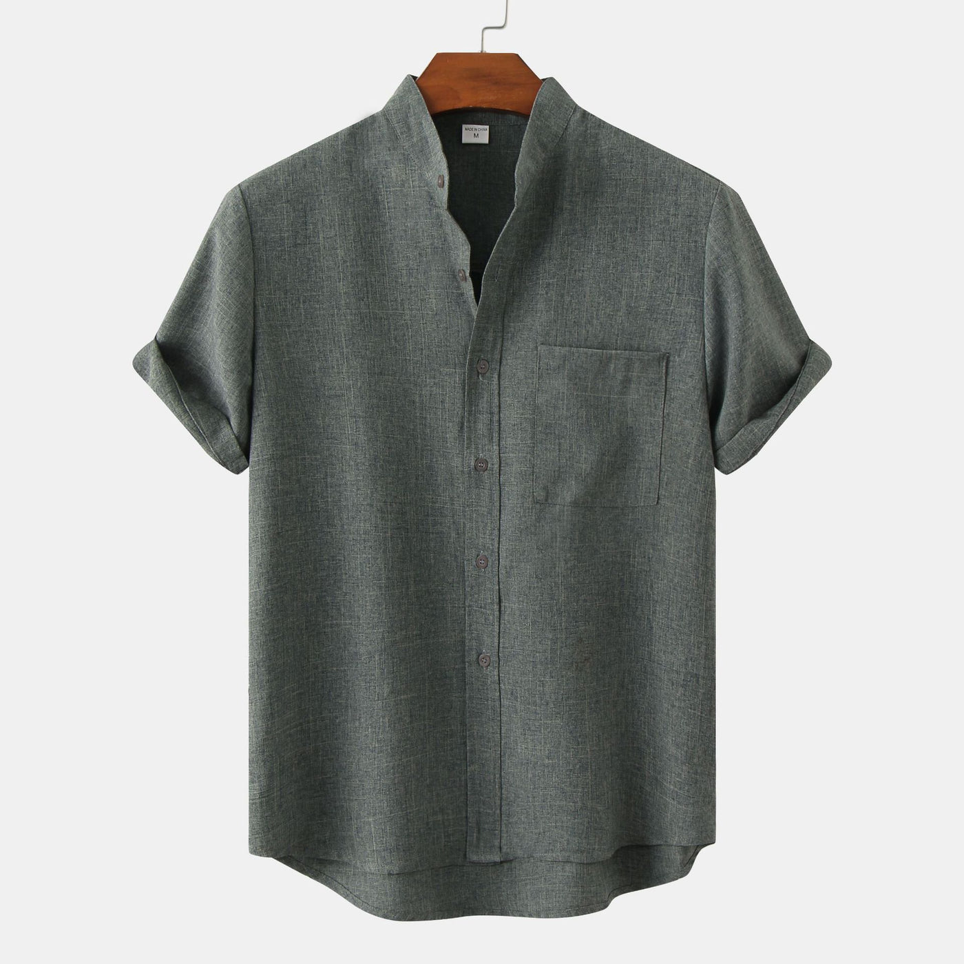 MANDARIAN MARK LINEN SHIRT