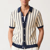 Short Sleeve Lapel Knitted