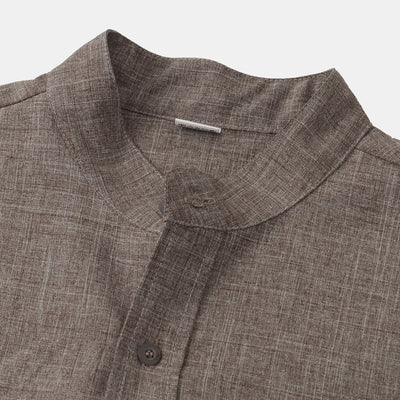 MANDARIAN MARK LINEN SHIRT