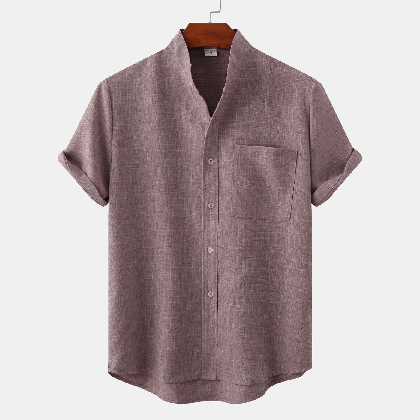 MANDARIAN MARK LINEN SHIRT