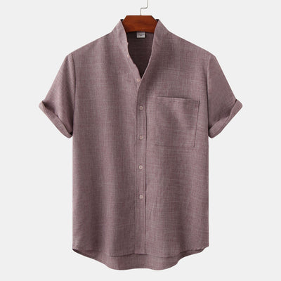 MANDARIAN MARK LINEN SHIRT